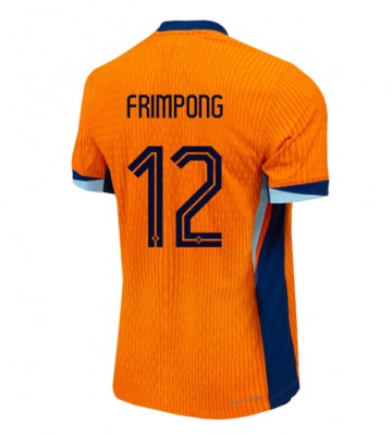 Holland Jeremie Frimpong #12 Hjemmebanetrøje EM 2024 Kort ærmer
